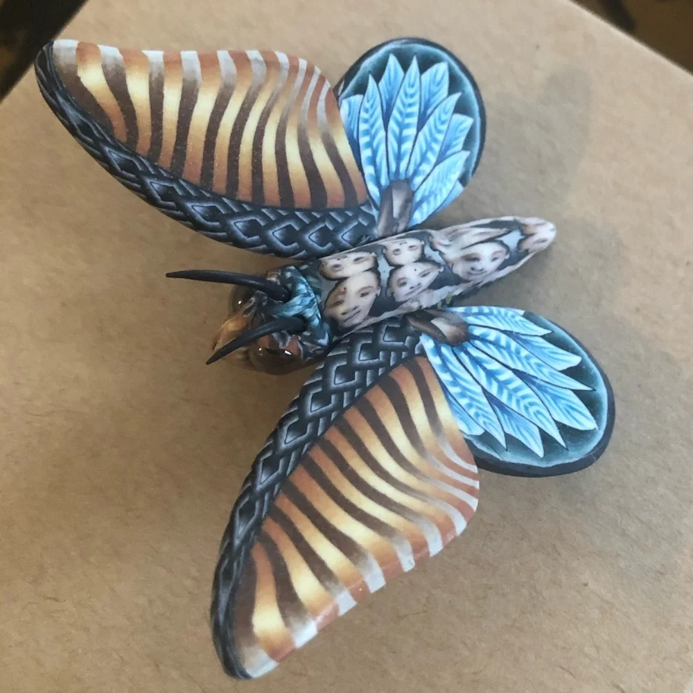 Jon Stuart Anderson Butterfly Pin - Picture 4 of 9